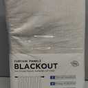 100% Blackout Shield Linen Blackout Curtains for Bedroom 120 Inches Long, Back Tab/Rod Pocket Living Room Drapes, Thermal Insulated Blackout Curtains 2 Panels Set, 50" W x 120" L,Cream