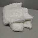 iMucci Christmas Tree Skirt 2025 Update 23 inch Wool Fur White Tree Skirt Small Snowy White Plush Velvet Tree Skirt Party Christmas Tree Decoration