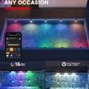Enhulk Solar Pool Lights with RGBW APP Control,IP68 Waterproof Smart Solar Power Pool Lights for Above Ground Pool,Led Pool Lights for Inground Pool, Pond, Patio