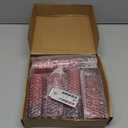 Kakoya Flameless LED Candles with Timer 5 Pc Flickering Flameless Candles for Romantic Ambiance and Home Decoration Stable Acrylic Shell,with Embedded Star StringBattery Operated CandlesRed