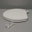 Kohler K-20110-0 Brevia Elongated Toilet Seat with Grip-Tight Bumpers, Quiet-Close Seat, Quick-Attach Hardware, White