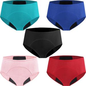 HELLOVE Womens Cotton Mesh Period Panties Menstrual Leak Proof Underwear Incontinence Protective Briefs(H-9-5-1,4X-Large)
