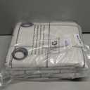 Plaid Curtains Pattern Printed 90 Inches Long - Total Linen Blackout Curtains for Living Room, Boho Grommet Drapes for Farmhouse Thermal Drapery 52x90 Inch 2 Panels, Dark Grey