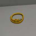 CollarDirect Rolled Leather Dog Collar, Soft Padded Round Puppy Collar, Handmade Genuine Leather Collar Dog Small Large Cat Collars 13 Colors (11-14 Inch, Yellow Smooth)