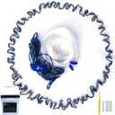 Drasry Saltwater Fishing Cast Net for Bait Trap with Heavy Sinkers Fish Throw Net. Size: 5FT (150cm) Radius Freshwater Nets