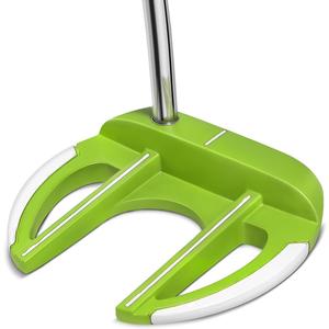 HUAEN Golf Mallet Putter with Headcover for Men and Women Right Hand, Green