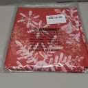 XCHI Winter Red Snowflakes Tablecloth Rectangle Christmas Table Cloth Washable Table Covers for Indoor Dining Home Party Xmas Decorations 60x120 Inch