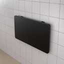 MM MELISEN Black Floating Desk 32x24 Inch (81x61cm), Wall Mounted Fold Down Table for Small Spaces, Folding Laundry Table