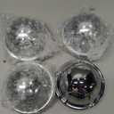 4Pcs 3in / 77mm Car Wheel Center Caps for C10695 LG1011-16 57492085F-1 C524101-CAP Chrome Outer 3 in, Inner 2.58 in Snap-On Hub Caps