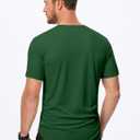 Dokotoo Men Mens Henley Shirts Short Sleeve Summer Casual V Neck Cotton Tee Shirts (L)