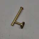 Gatco 4233 Latitude II European Toilet Tissue Holder, Brushed Brass, 6.88"