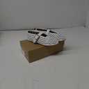 Beauty Cry Women's Mesh Ballet Flats Mary Jane Buckle Strap Perforated Ballerina Flat Shoes 9.5 White