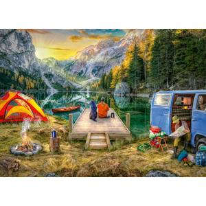 Ravensburger Calm Campsite 1000 Piece Jigsaw Puzzle for Adults - 12000076 - Handcrafted Tooling, Made in Germany, Every Piece Fits Together Perfectly