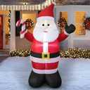 TRMESIA 4 Foot Christmas Inflatable Christmas Blow up Santa Claus Decoration with LED Lights Indoor Outdoor Graden Yard Party Holiday Decor