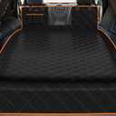 iBuddy Dog Cargo Liner for Large SUV, Waterproof Dog Cargo Cover with Bumper Flap Protection Durable Car Trunk Mat for Pets Keep Your Vehicle Trunk Clean Universal Fit X-Lager SUV Car Seat Cover (BLACK)