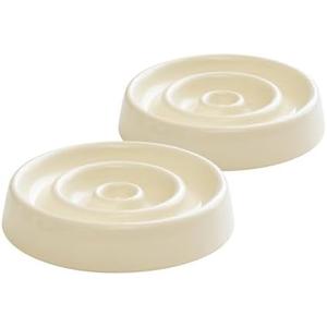 Havniva Ceramic Slow Feeder for Cats, Slow Food Bowl, Circle Shape (Bowl x 1 - Cream, 6inch)