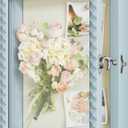 SZQINJI Shadow Box Frame 8x10 Shadow Box Small Deep Shadow Boxes Display Cases with Front Opening Vintage Lock Diamond Shape Door for Pet Memorial Keepsakes Wedding Flower Baby Graduation Blue