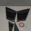 Window Louvers for 9th Gen Honda Civic Sedan 2012 2013 2014 2015 Front Side Window Louvers Air Vent Shades Panel Cover Auto Exterior Decoration AccessoriesFront Side Carbon Fiber