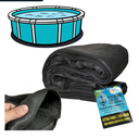 Upgrade Thicken 12ft Round Pool Liner Pad for Above Ground Pool, 300g/㎡ Seamless Swimming Pool Mat, Under Pool Padding, Puncture Protection, Extend Liner Life, Durable Geotextile Material Eco-Friendly