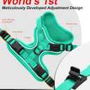 Cat Harness and Leash for Walking Escape Proof Soft Adjustable Cat Leash Breathable Comfortable Vest Easy to Wear Kitten Harness for Outdoor Travel (Emerald, S (7-12lb))