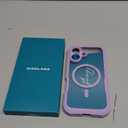 Diaclara Magnetic Designed for iPhone 17 Case 6.3'' [Full Camera Protection] Full Body Bumper with Built in Screen Protector, [Compatible with MagSafe] Military Drop Proof Phone Case, Lavender Purple