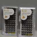 Lash Clusters B02 D Curl 10mm DIY Eyelash Extensions 72 Clusters Lashes C D Curl B&Qaugen Mega Volume Individual Lashes Eyelash Clusters Extensions Individual Lashes Cluster DIY at Home (NM-D-10mm)