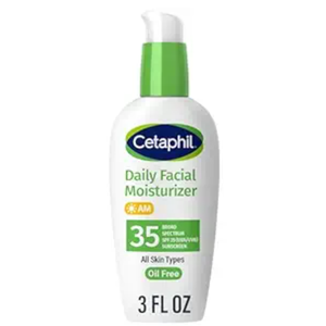 Cetaphil Face Moisturizer, Daily Oil Free Facial Moisturizer with SPF 35, For Dry or Oily Combination Sensitive Skin, Fragrance Free Face Lotion