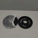 Signature Fitness Deep Dish 2-Inch Olympic Cast Iron Weight Plates with E-Coating (Black)