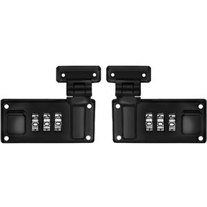 2pcs Luggage Combination Lock Tool Box Hasp Briefcases Suitcase 3 Digit Combination Lock Black