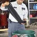 Aluf Plastics 56 Gallon 1.5 MIL (eq) Black Heavy Duty Trash Bags - 43" x 47" - Pack of 100 - For Construction, Industrial, Outdoor, & Commercial