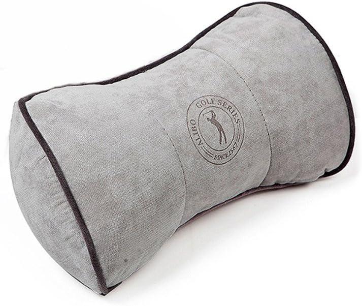 ALIBO Airplanes Travel Pillow Firm Chairs Cushion Auto Car Curve Neck Headrest Recliners Back Supports with Adjustable Elastic Strap 1 Piece (Grey)