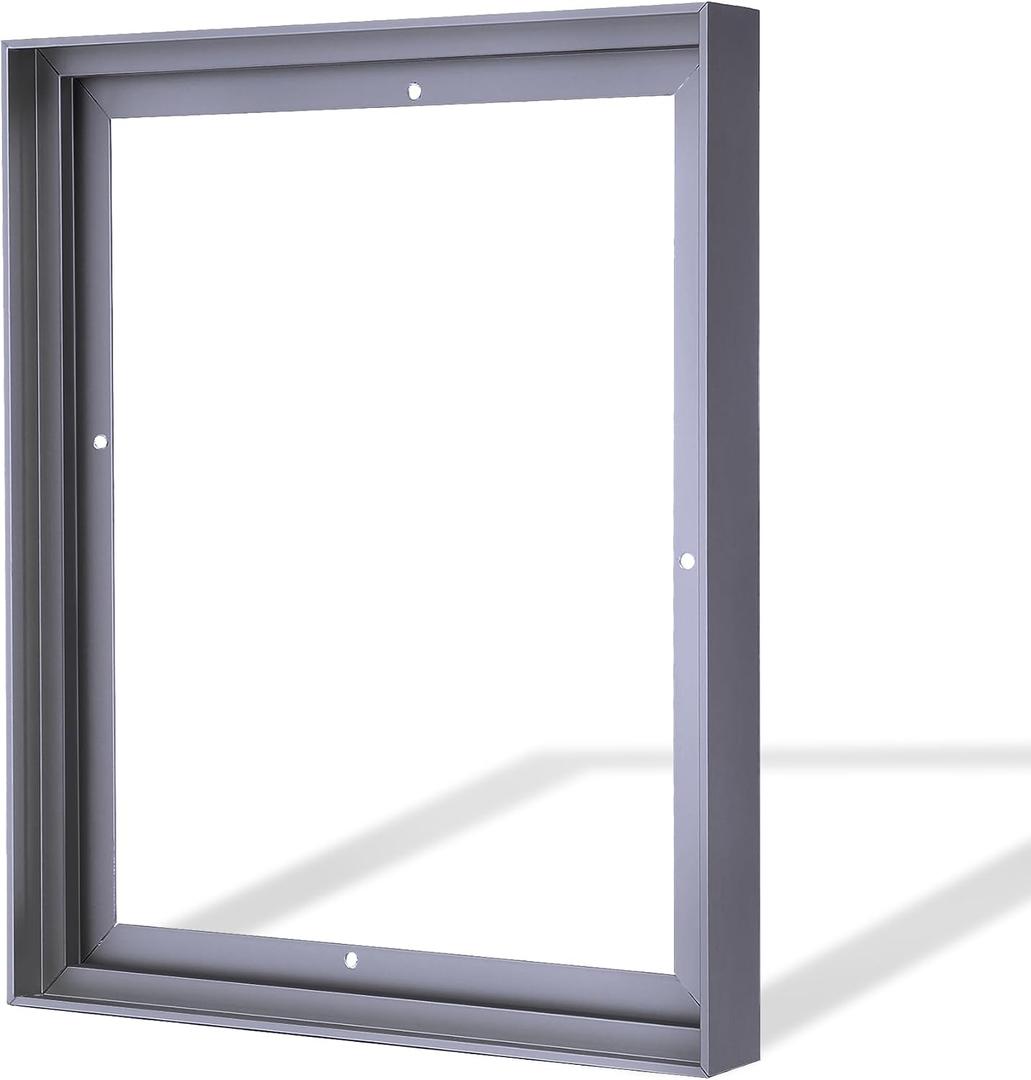 Canvas Frame 30x40, DIY Metal Floater Frames, 1.5" Deep Floating Frames, Floater Frame for Canvas Painting (Grey,30"x40")