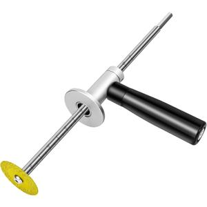 Inside Pvc Pipe Cutter with Diamond Grit Cutting Wheel and Handle, 7 Inch Adjustable Cutting Depth, Fit for 1-1/2 Inch to 8 Inch Schedule 40 PVC Pipe, 1/4in Hex Shank Fit for Impact Drivers and Drills