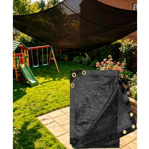 E.share 70% Black Sun Shade Cloth 20FT x 30FT, Outdoor Shade Netting with Grommets, UV Sunblock Fabric for Garden, Greenhouse, Pergola, Patio, Porch & Chicken Coop