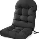 mudilun Outdoor Adirondack Chair Cushion High Weather Resistant Tufted Waterproof Lounge Cushion Anti-Slip Thickened High Back Patio Seat Pads