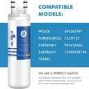WF3CB Refrigerator Water Filter, Replacement for Pure Source 3, 706465, 242086201, 242086203, 242294501, 242069601, AP4567491, WF425, 3 Pack (Height 9 inches)