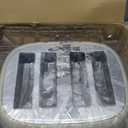 4 Slice Toaster Roter Mond Retro Stainless Steel with Bagel Defrost Cancel Function, 6 Browning Settings, Extre Wide Slot and Removable Crumb Tray, Cream, ST033