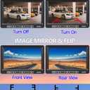 FHD 1080P 2 Digital RV Wireless Backup Camera System for RV Trailer Truck Bus Motorhomes 5th Wheels 4CH 7'' Monitor Highway Monitoring System IP69K Waterproof Super Night Vision Strong Signal