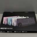 Wireless Keyboard and Mouse Combo  FullSized Ergonomic Keyboard with Wrist Rest, Phone Holder, Sleep Mode, Silent 2.4GHz Cordless Keyboard Mouse Combo for Laptop, Computer, PC, Mac, Windows Trueque