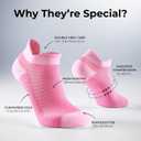 FITRELL Ankle Compression Socks for Women & Men - 5/6 Pairs Cushioned Arch Support Running Socks, Plantar Fasciitis Relief, Small-Medium