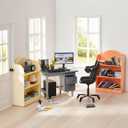1:12 Scale Mini Office Desk Set Including Mini Computers Desks Computer Accessories Storage Racks Books Desk Lamps Glasses Headphones Mobile Game Controllers Etc Suitable For Displaying Ideal Gifts