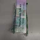 Vansiho French Gel Nails Kit - Short Square French Tip Press on Nails Kit, Nail Gel and Nail Lamp for Gift and Nail Art DIY