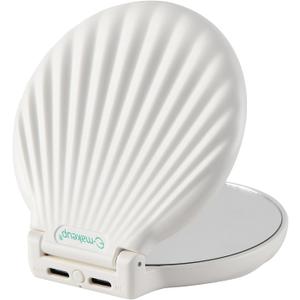 Compact Makeup Mirror with Lights - 3.5" Portable, 2-Sided, Lightweight & Shatterproof, Folding Magnifying Mirror 2X/10X, Unique Gift for Women