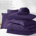 CozyLux Full Size Comforter Sets Purple - 7 Pieces Bed in a Bag Full, Luxury Soft Bed Set for All Seasons, Bedding Set with Down Alternative Comforter, Sheets, Pillowcases & Shams
