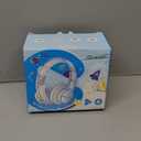 iClever BTH12 Kids Bluetooth Headphones, Colorful LED Lights Kids Headphones Wireless,74/85dBA Safe Volume,85H Playtime, Fast Charging, Bluetooth 5.2,Over Ear, Built-in Mic for iPad/Tablet/Airplane, Blue