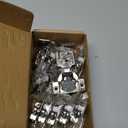 HOME EDIT 10 Pack 5 Pairs 1-1/4 inch Overlay Soft Close Cabinet Hinges for Kitchen, Stainless Steel Three-Way Adjustable, Concealed Self-Closing Door Hinges