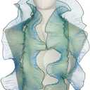 PATIKIL Ruffle Lace Trims, 10 Yards Retro Organza Fabric Trim Tulle Decorative Ruffle Lace Border for DIY Sewing Dress Bag Costume Trimming Craft Cake Decor, Green