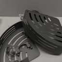 Corner Shower Caddy Suction Cup, Shower Shelves with Hooks, No Drilling Powerful Suction Bathroom Organizers and Storage, Removable Waterproof Rustproof Shower Bathroom Accessories Decor(Grey 2Pack)