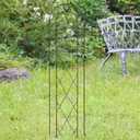 Arcadia Garden Products TR01 4' x 10" Arched Garden Trellis, Black