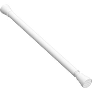 AIZESI White Tension Curtain Rod 16 to 26 Inch, 7/8 Diameter Adjustable Spring Curtain Rod Small Tension Rods, Short Curtain Rods for Window, Kitchen, Closet